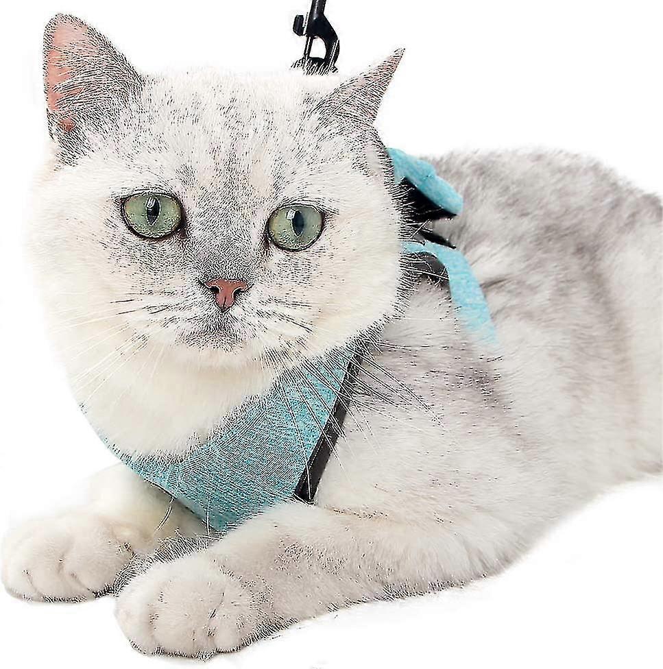 Ultra-light Kitten Collar Soft And Comfortable For Walking Steaming For Puppy Rabbits With Cationic Fabric(green2,l)