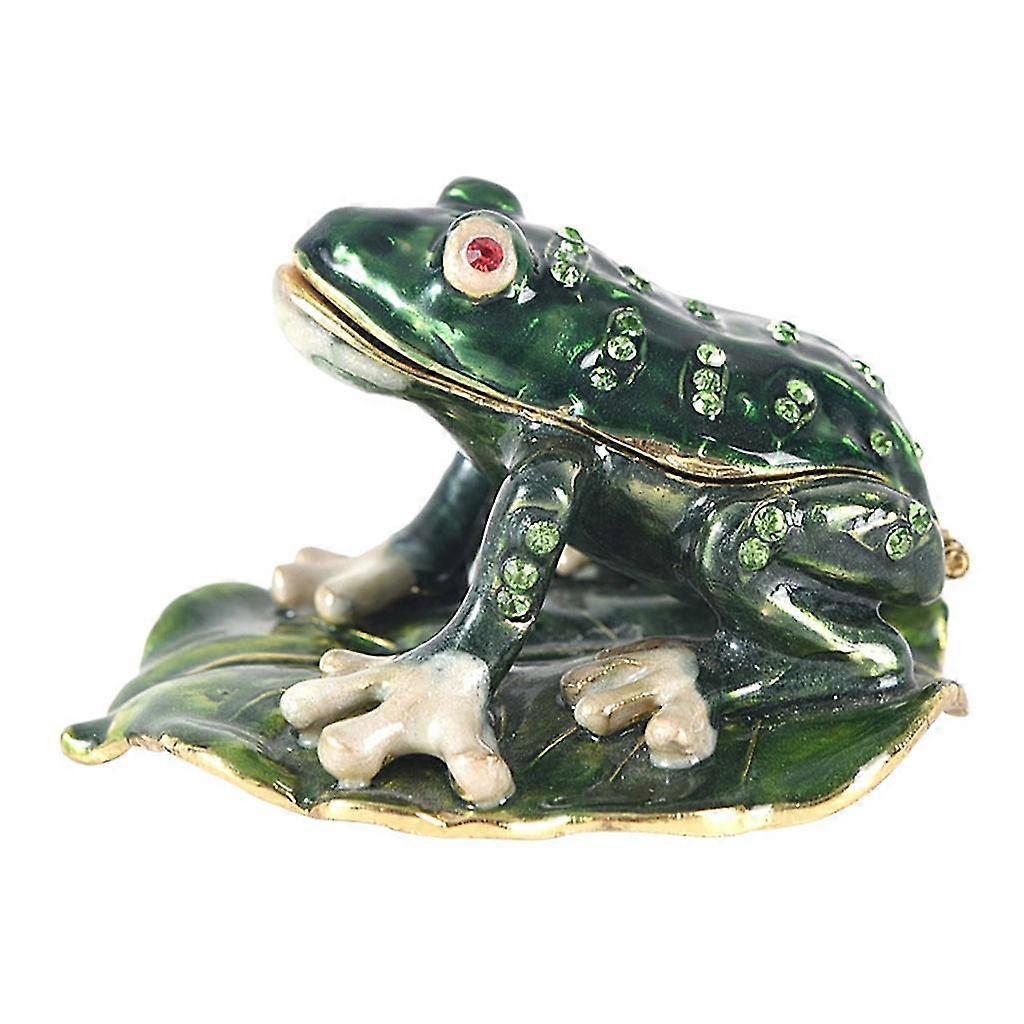 5cm/2 Statue Figure Model Frog Trinket Container Tabletop House Decoration