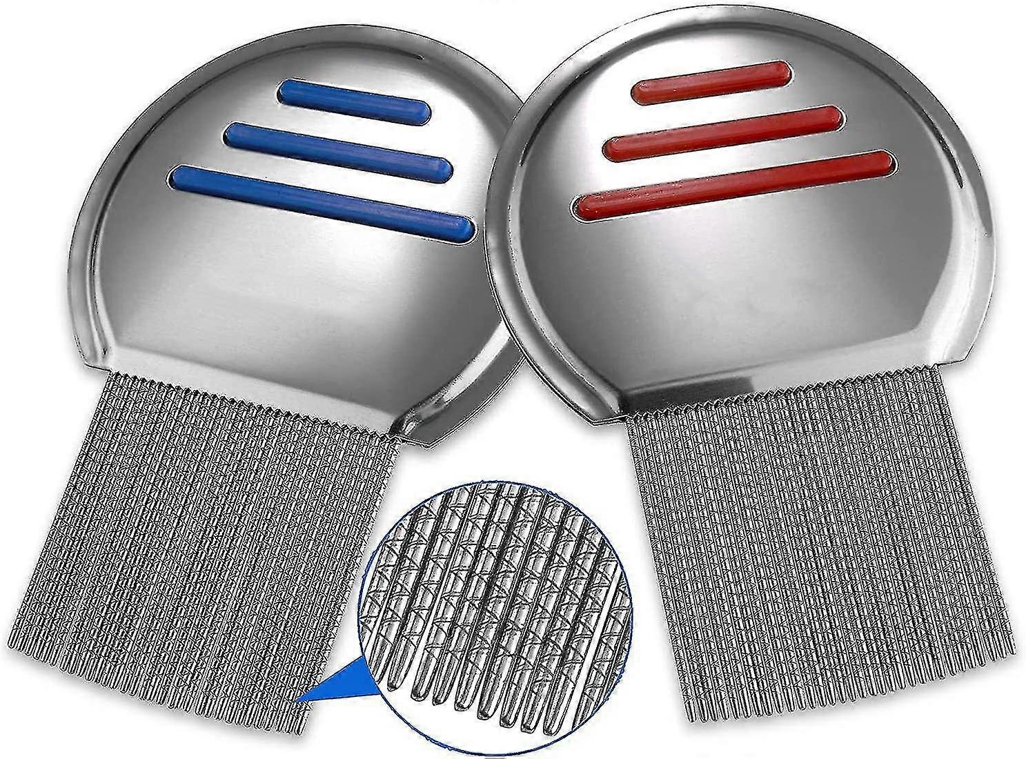 Lice Comb Stainless Steel Professional Lice Combs And Head Lice Treatment To Effectively Get Rid Of Hair Lice And Nits, Best Results For Infection And