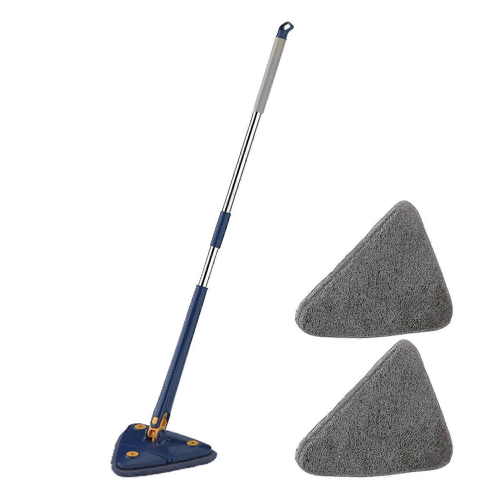 360 Rotatif Réglable Nettoyage Mop Humide & Sec Double Usage Triangle Gratuit Lavage à la Main
