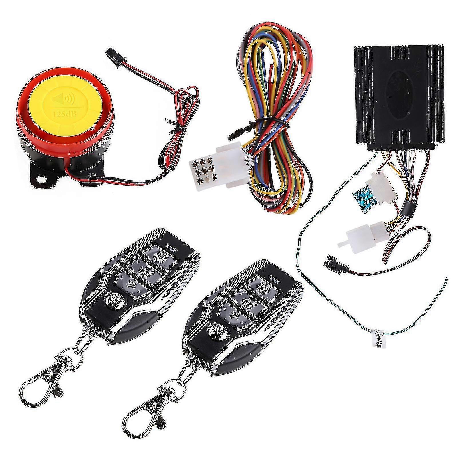 Motorcycle Anti-theft Security Alarm System Engine Start Remote Control Key