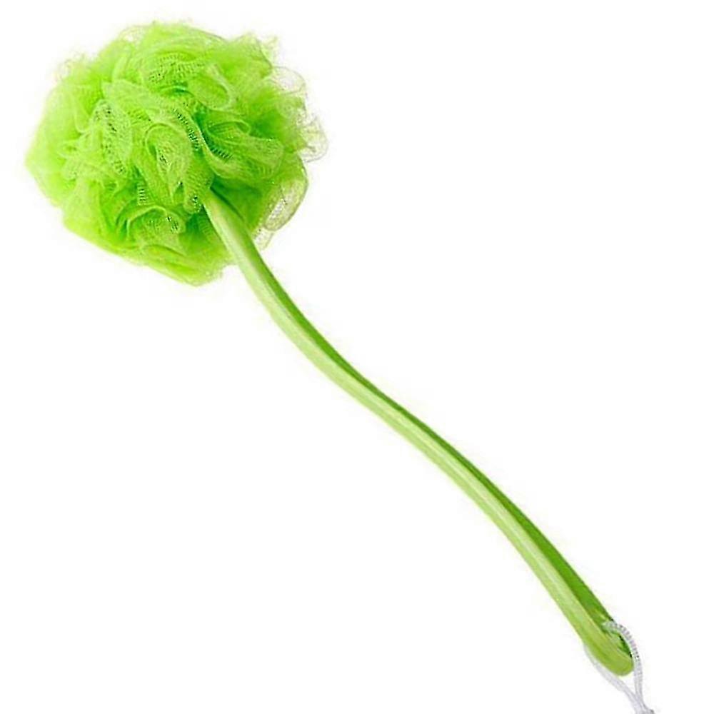 Sponge Bath Brush, Shower Brush With Long Handle For Shower,green