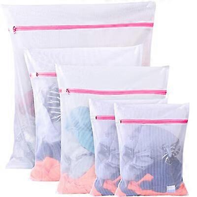 5 Pack Washing Machine Net, Laundry Net, Laundry Bags, Washing Net, Mesh Washing Bag for Underwear, Blouse, Socks, Lingerie