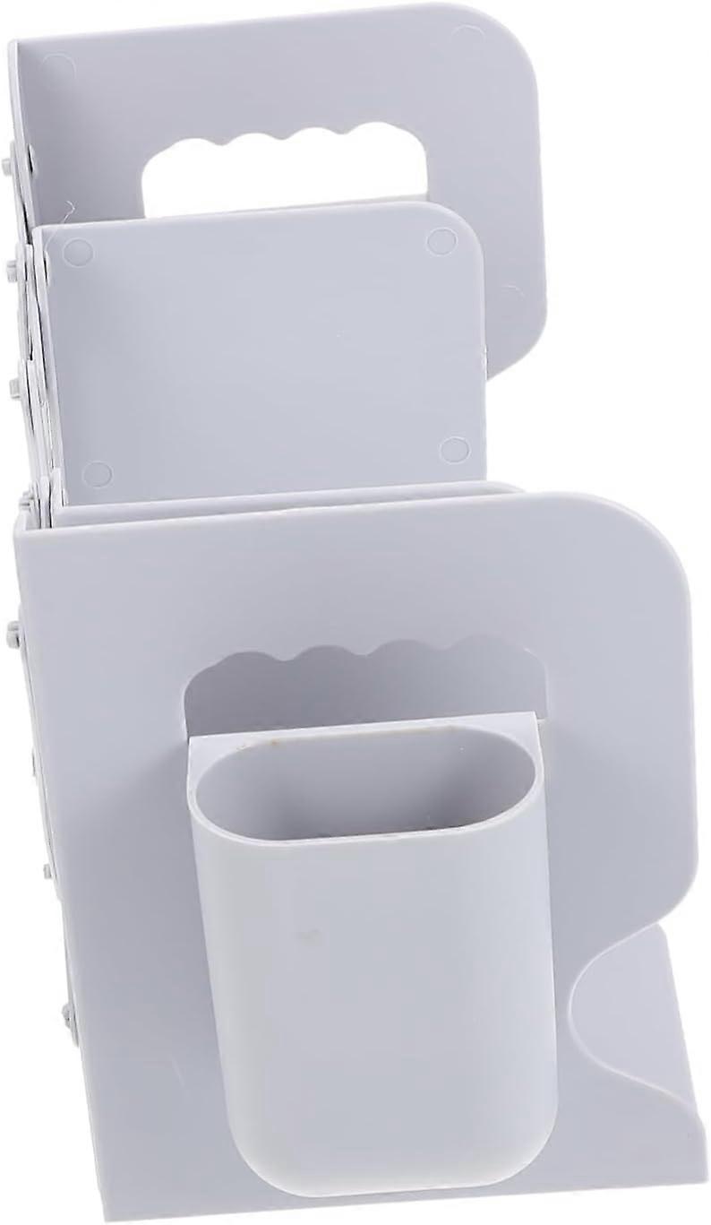 1set Book Stand Magazine File Binder Decorative Expandable Bookcase Home Book Display Retractable Bookend Expandable Bookend Tabletop