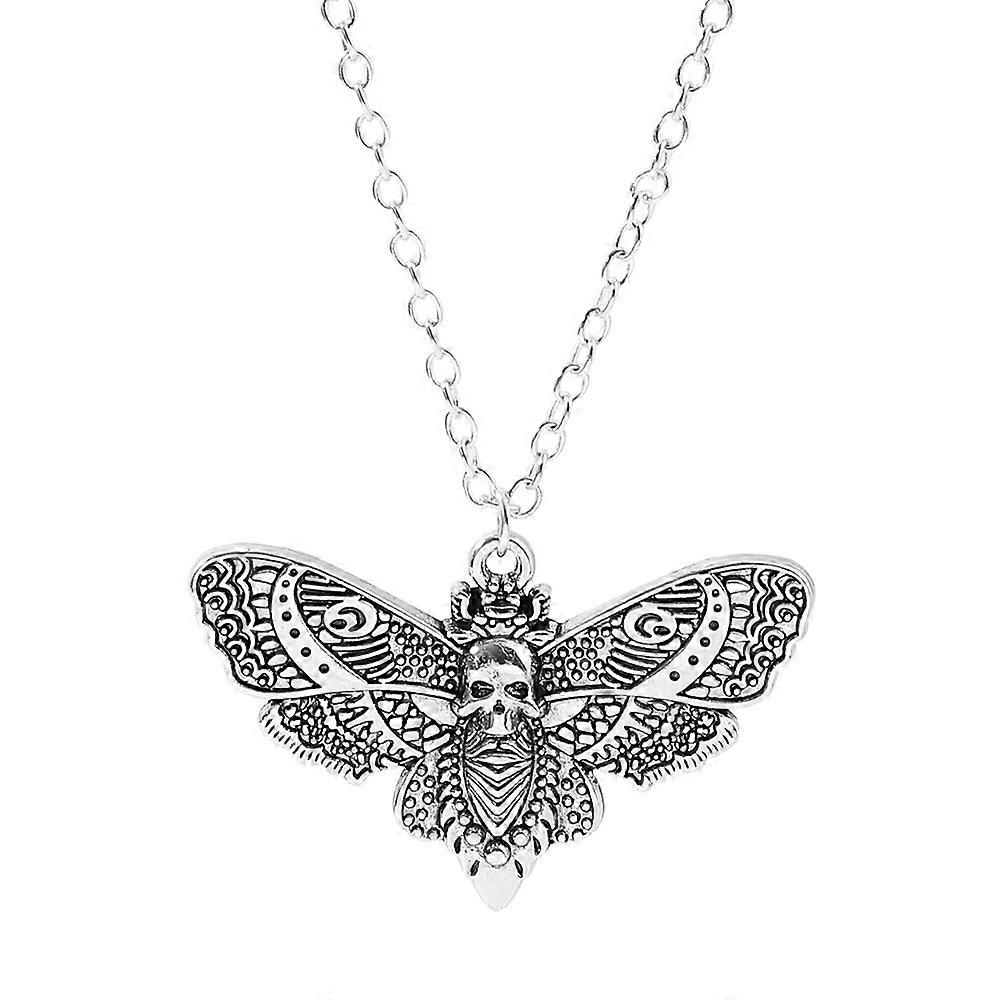 Death Head Moth Pendant Necklace