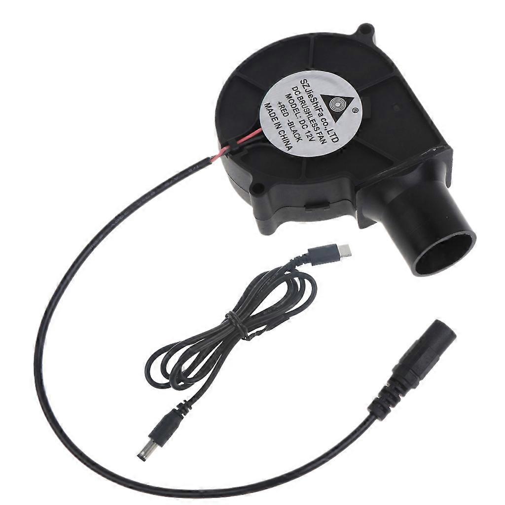 12V BBQ مروحة صغيرة محمولة منفاخ الهواء مع منفاخ الطبخ ميناء تجميع الهواء