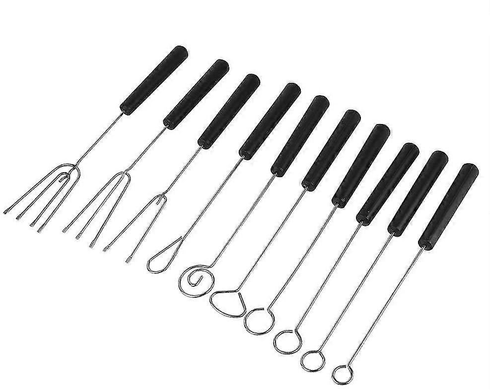 New 10 Pieces Diy Baking Accessories Stainless Steel Chocolate Dip Fork Set