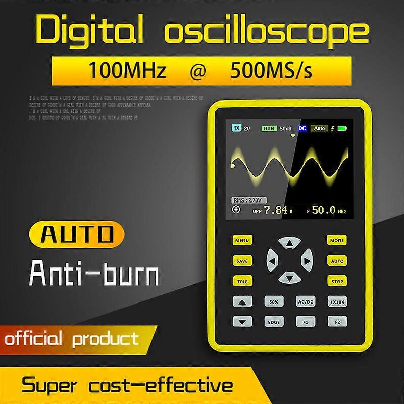 -5012H 2.4-inch Screen Digital Oscilloscope 500MS/s Sampling Rate 100MHz Analog Bandwidth Support Waveform Storage
