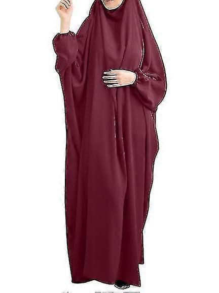 Solid Color Muslim Abaya Oversize Jubah