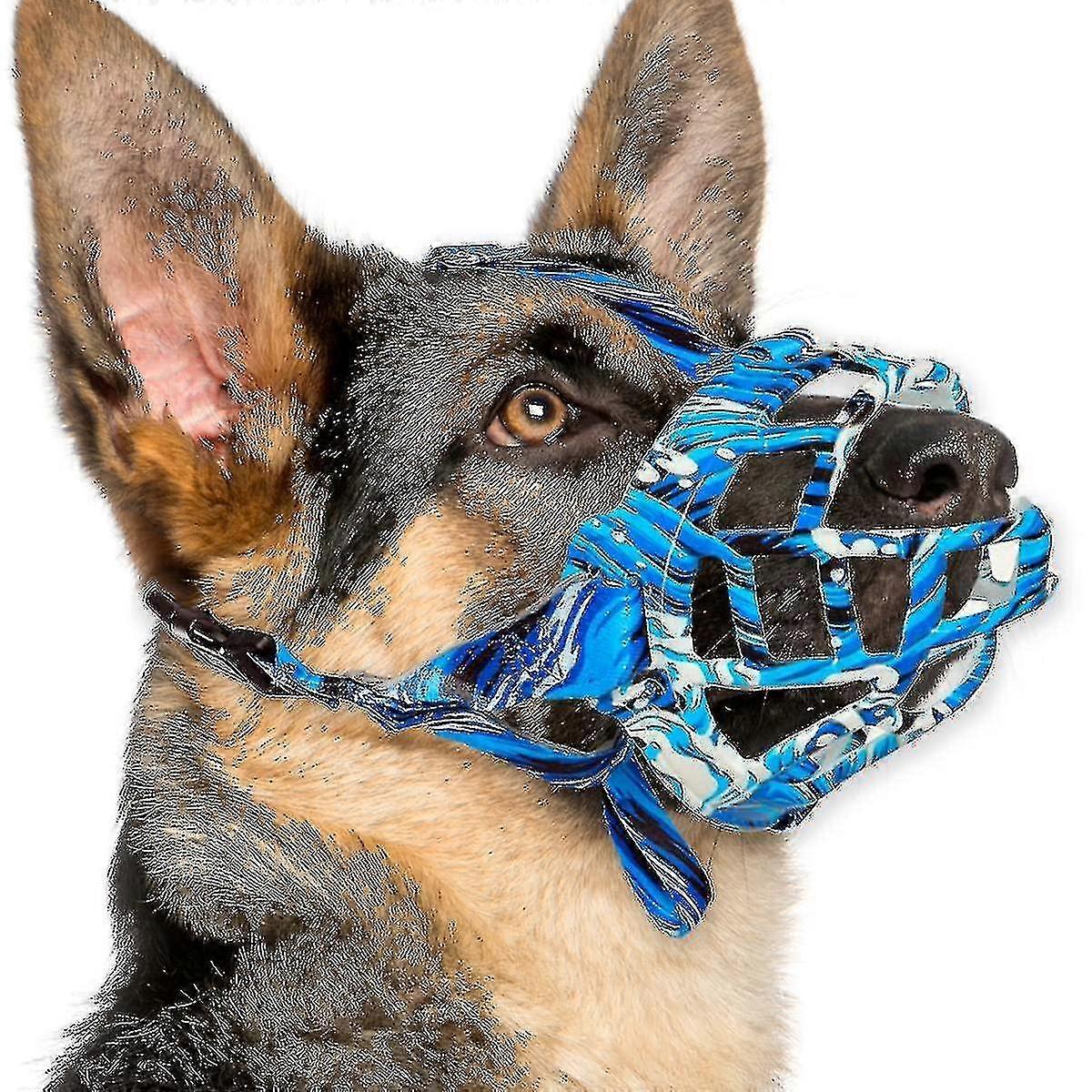 Dog Muzzle, Silicone Basket Muzzle For Small Medium Large Dogs, Soft Cage Muzzle Prevent Biting Chewing, Allow Drinking Panting
