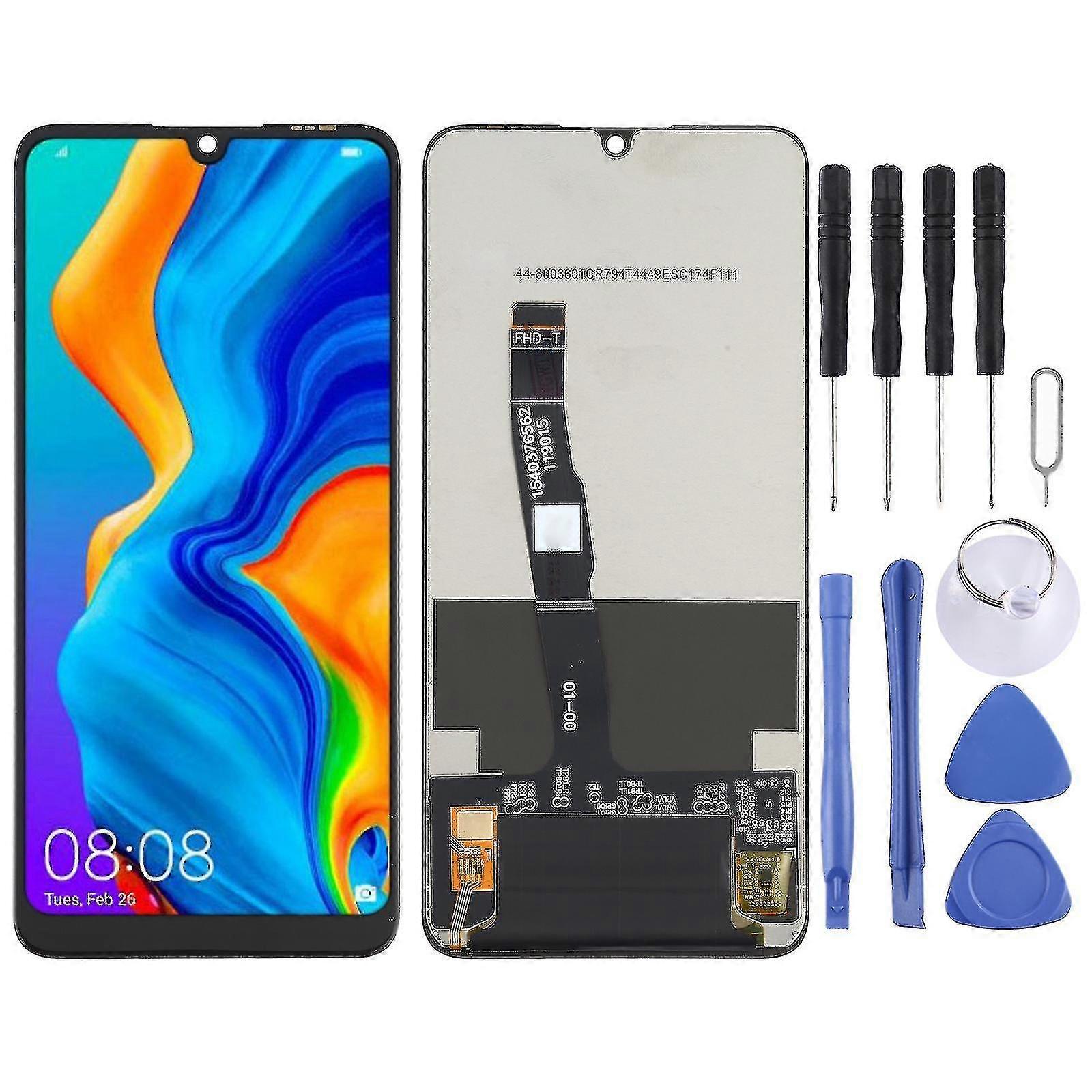 LCD-skärm för Huawei P30 Lite (svart)