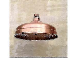 Soffione doccia in rame: diametro 20 cm (8 pollici), soffione doccia fisso ad alta pressione con angolo regolabile - Soffione a pioggia - finitura oro