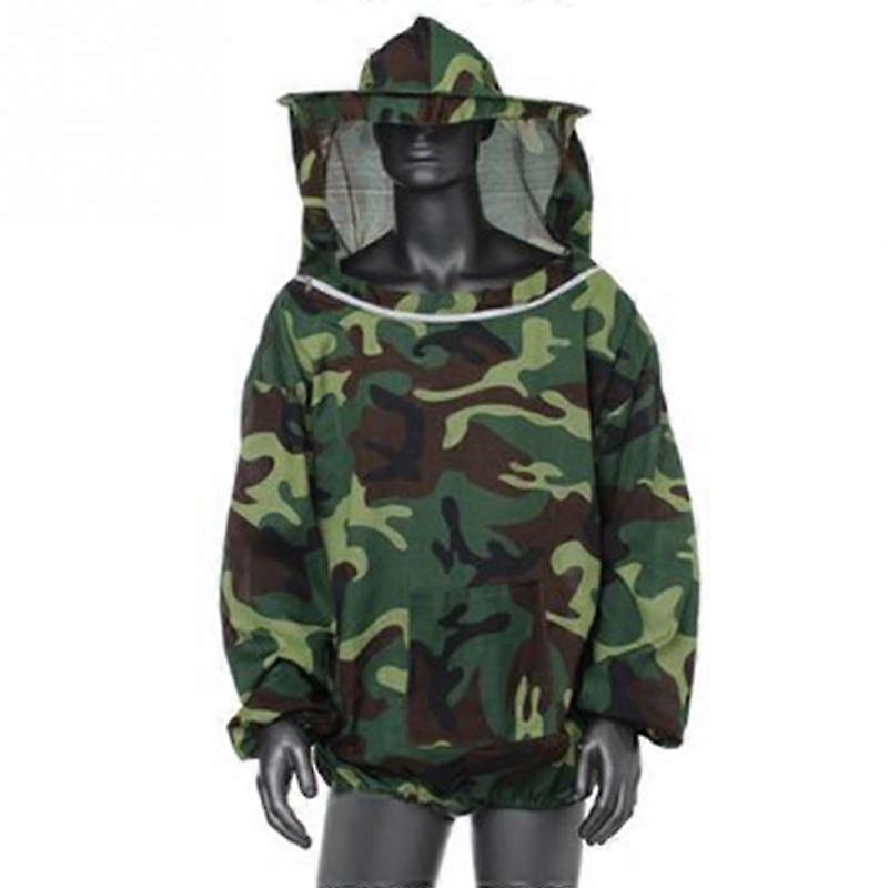 Vêtements d’apiculture une pièce (vert camouflage) vêtements anti-abeilles divisés Vêtements anti-abeilles type d’exportation Outils d’apiculture Vêtements d’apiculture, apiculture