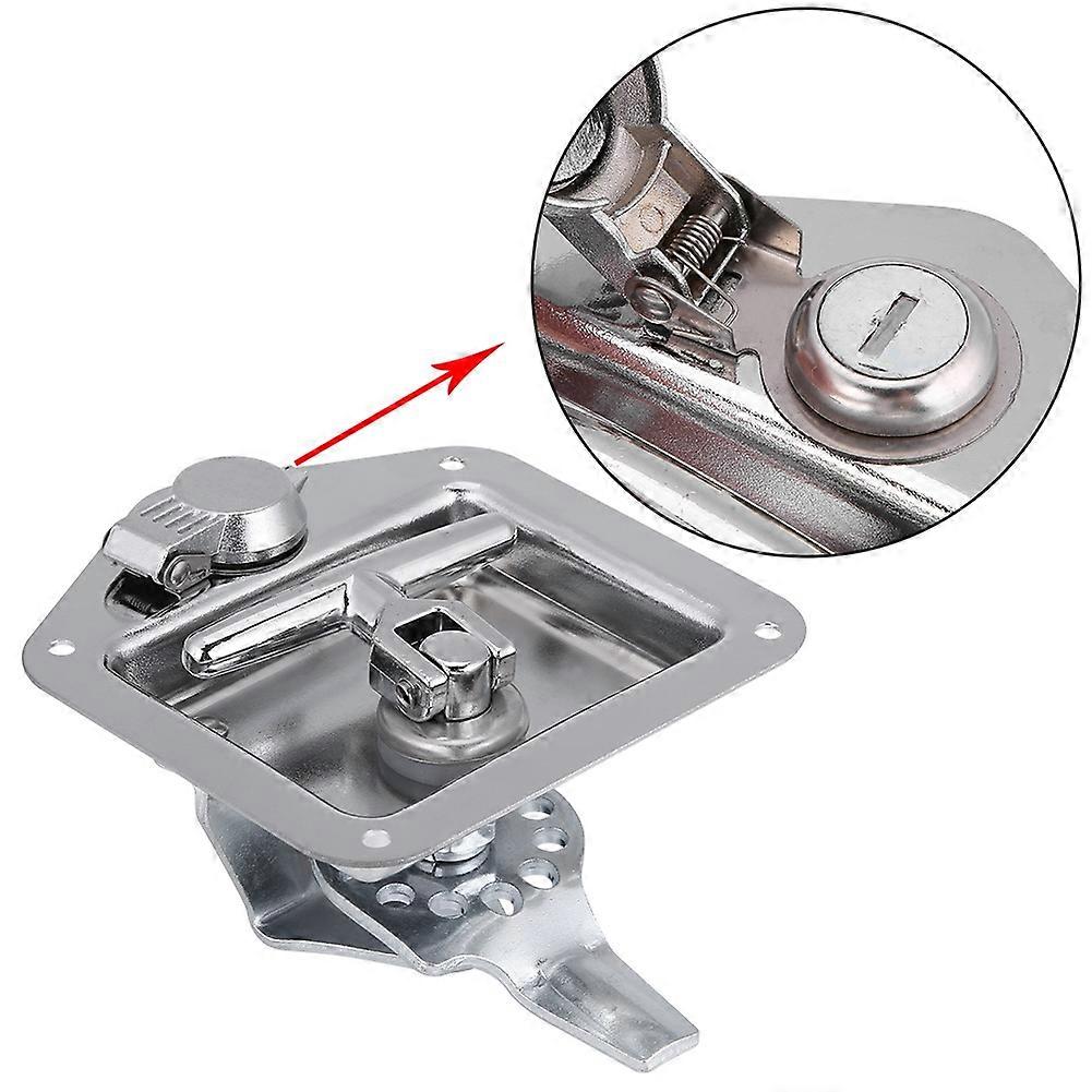Folding T Shape Handle Stainless Steel Lock Tool Box Keys Kit for Truck Trailer