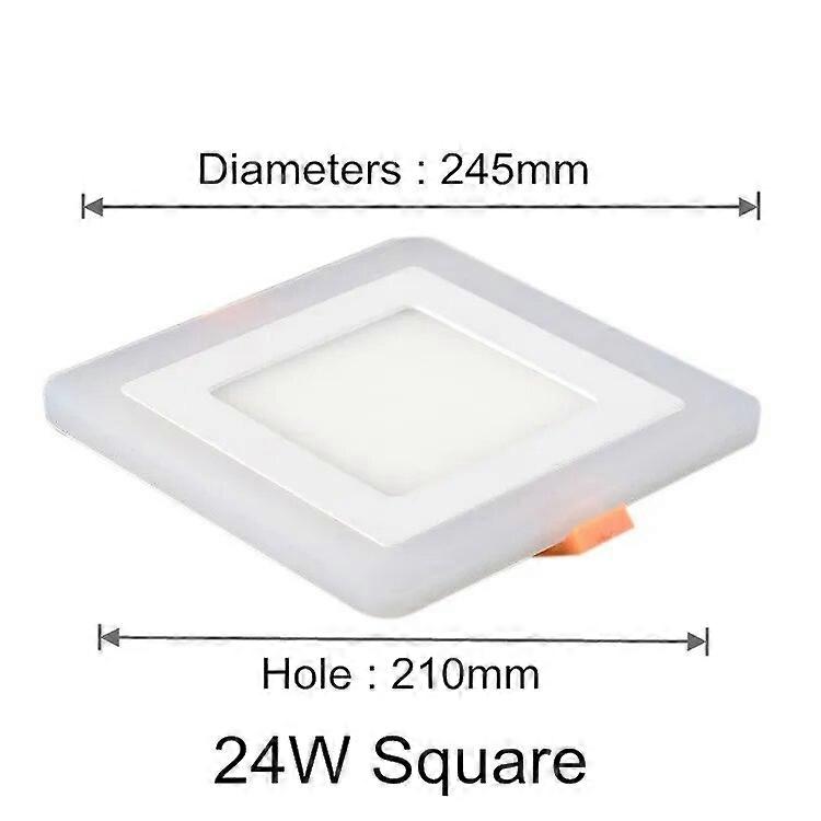 Rond/carré Dimmable RGB LED Downlight + Télécommande 6w/9w/16w/24W Panneau lumineux encastré à LED AC85-265V+Driver