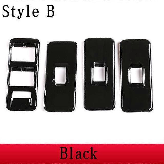For Land Rover Range Rover Sport L320 2005-2008 ABS Silver/Black Car Window Lift Switch Button Cover Stickers Car Accessories