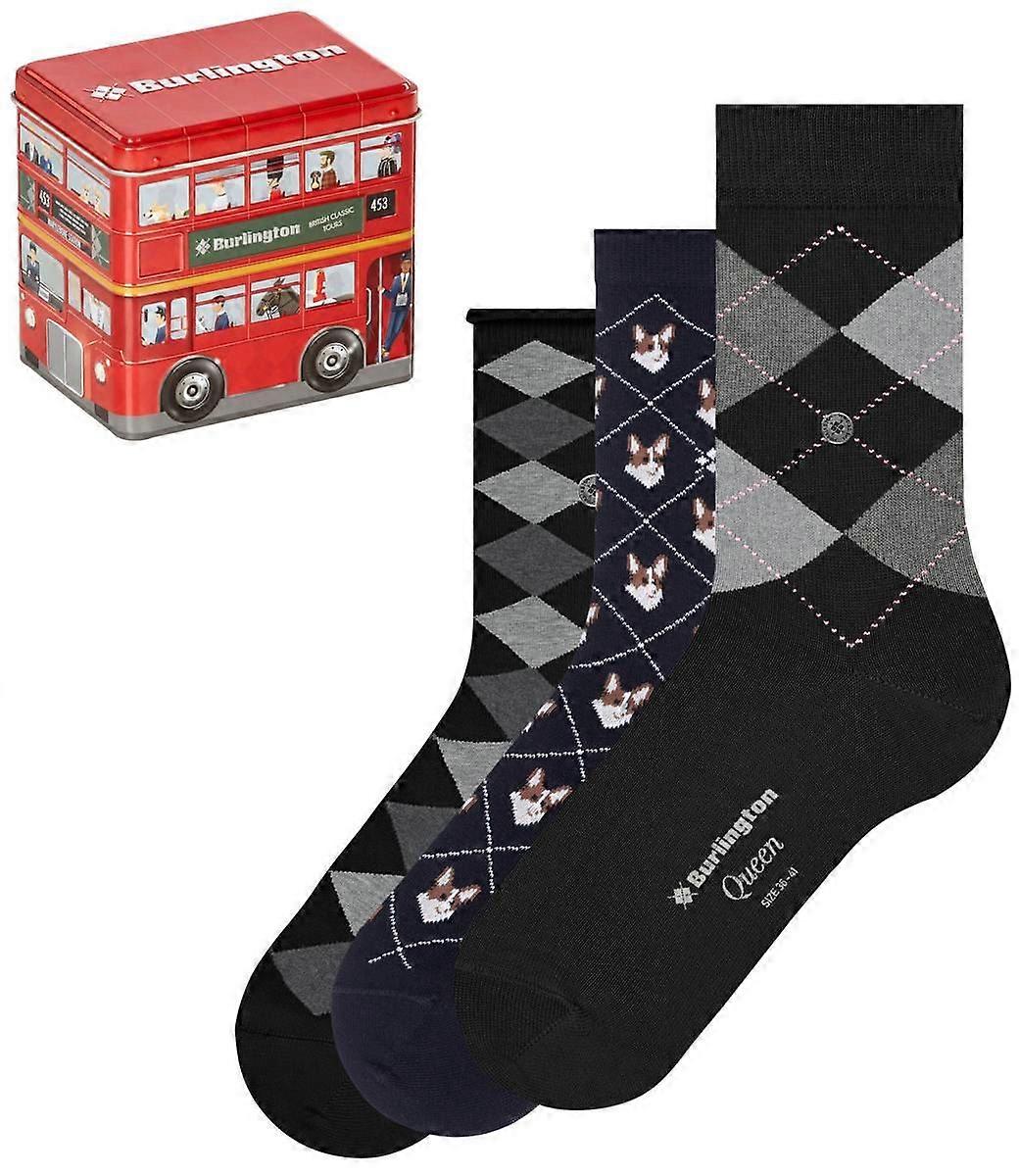 Burlington British Box Socks - Black