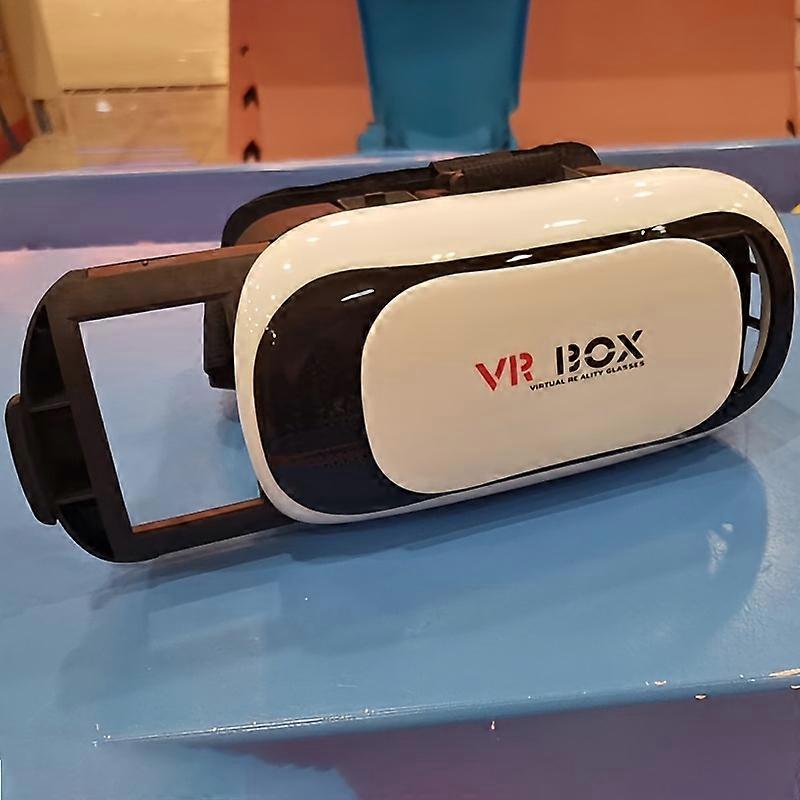 VR Box Virtual Reality 3D Headset Glasses, Blue Light Blocking, Oval-Shaped Plastic Frame, Unscented, Includes Shell, Ordinary Decorative Eyeglasses