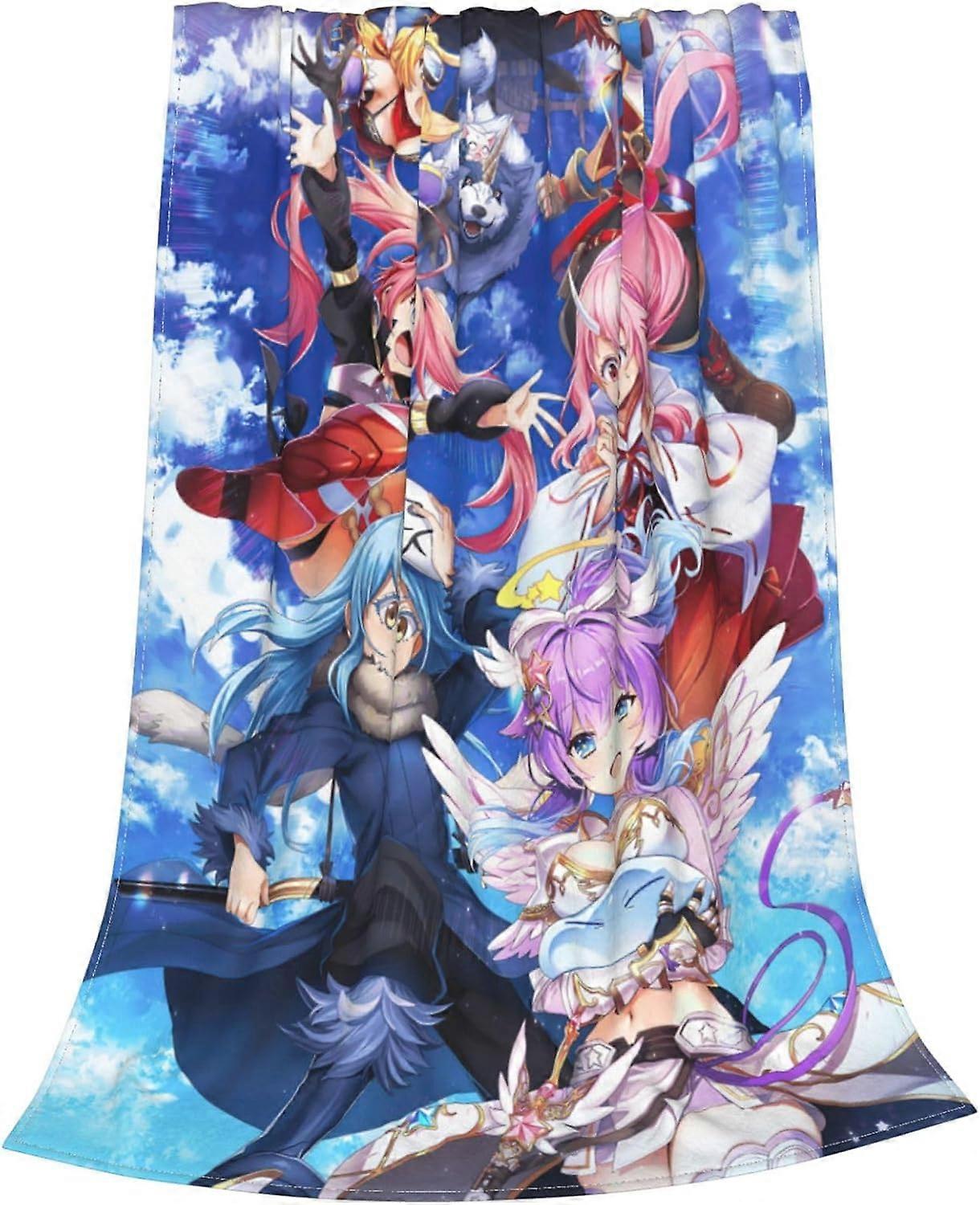 Anime That Time I Got Reincarnated As A Slime Ultra-Soft Flannel Throw Blanket All Seasons Lightweight for Couch Sofa Bed