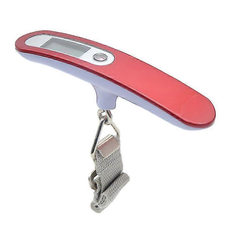 Digital Luggage Scale Luggage Scale Portable Hanging Scale Lcd Display With Backlighting Tare Function Practical For(1pcs, Red)