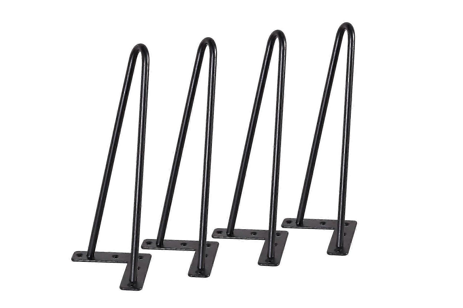 ヘアピン脚 8インチ 4個セット、DIY家具 金属製テーブル脚 キャビネット、テレビキャビネット、引き出しに最適