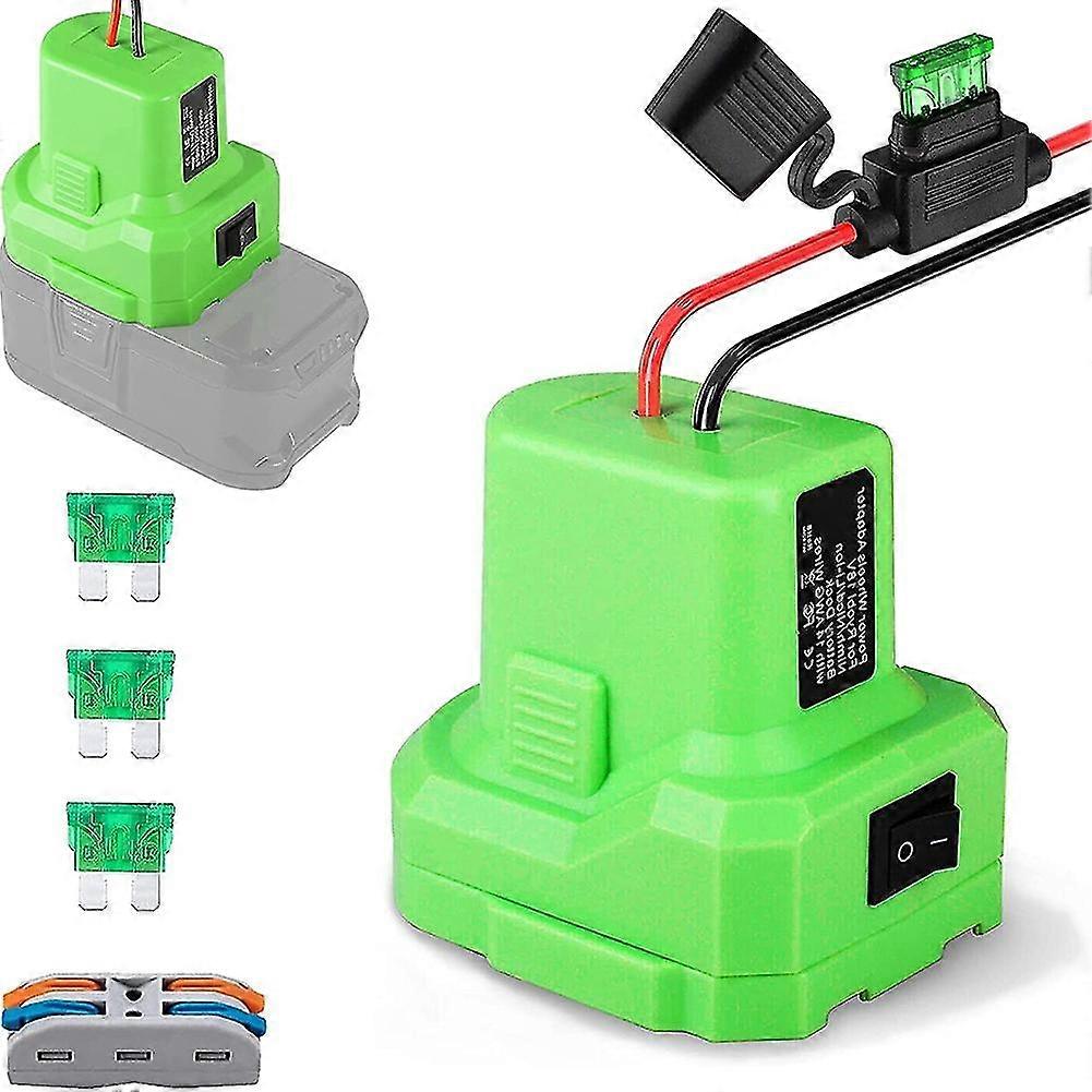 Batterieadapter, Power Wheels Adapter DIY Akku-Tool, Upgrade RC Auto Spielzeug Roboter, eingebauter Schalter
