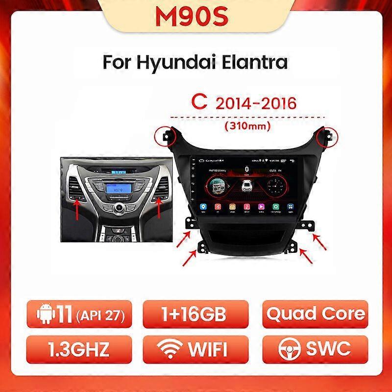7862 8GB Android All In One Car Intelligent System For Hyundai Elantra 5 JK 2010 - 2016 Carplay DSP Navigation GPS FAN