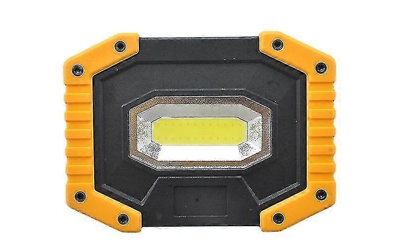 Led Construction Site Spotlight With Portable Lantern Usb Led Spotlight For Camping, Construction Site, Garage, Workshop (1 Pack)