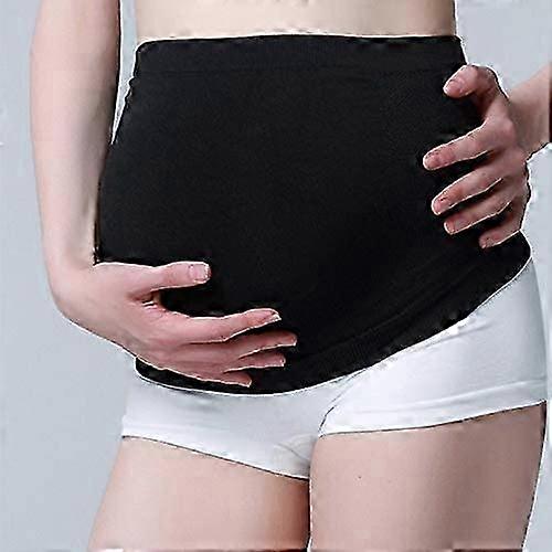 Maternity Belt-Breathable and Comfortable Belly Band for Women Abdominal and Back Support 2XL (Black)
