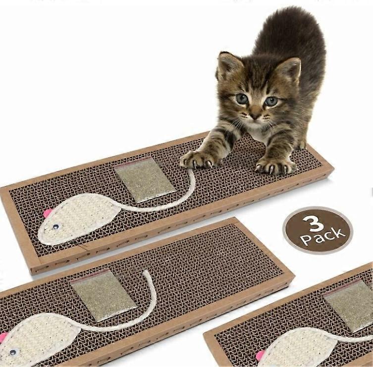 3 x cat scratching board - 37 x 12 x 2 cm