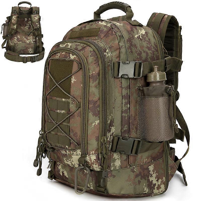 60L Military Tactical Backpack Army Molle Assault Rucksack 3P Outdoor Travel Hiking Rucksacks Camping Hunting Climbing Bags