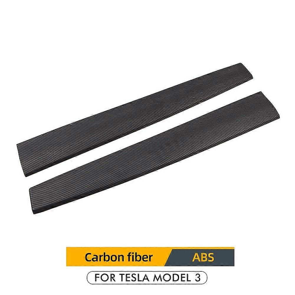 ModelY Dashboard Stickers Car Center Console Trim For Tesla Model 3 Y 2023 Accessories Carbon Fibre ABS ModelThree Model3 Decals