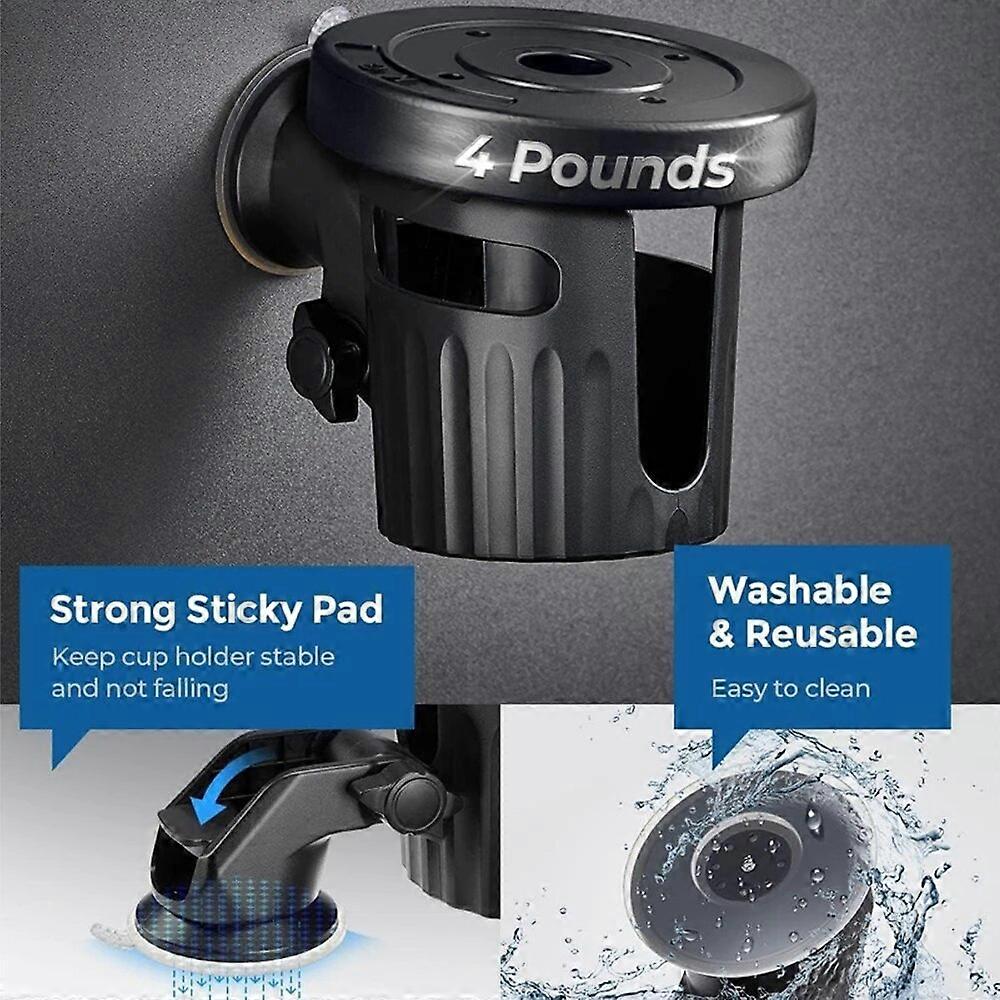 サクションカップホルダー再利用可能な90度調整可能な折りたたみ式ドリンクホルダー家庭用バスルームオフィスデスクカーボートカヤックサーフボードRV