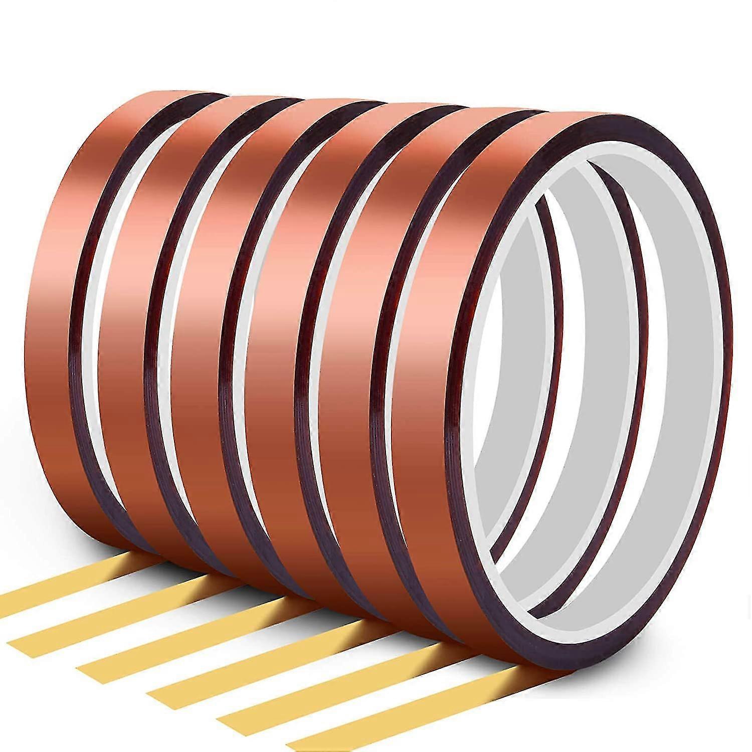 Tape Compatible With Press, 6 Packs Transfer Tape Ant High Temperature Tape Compatible With Sublimat On Mugs, Htv