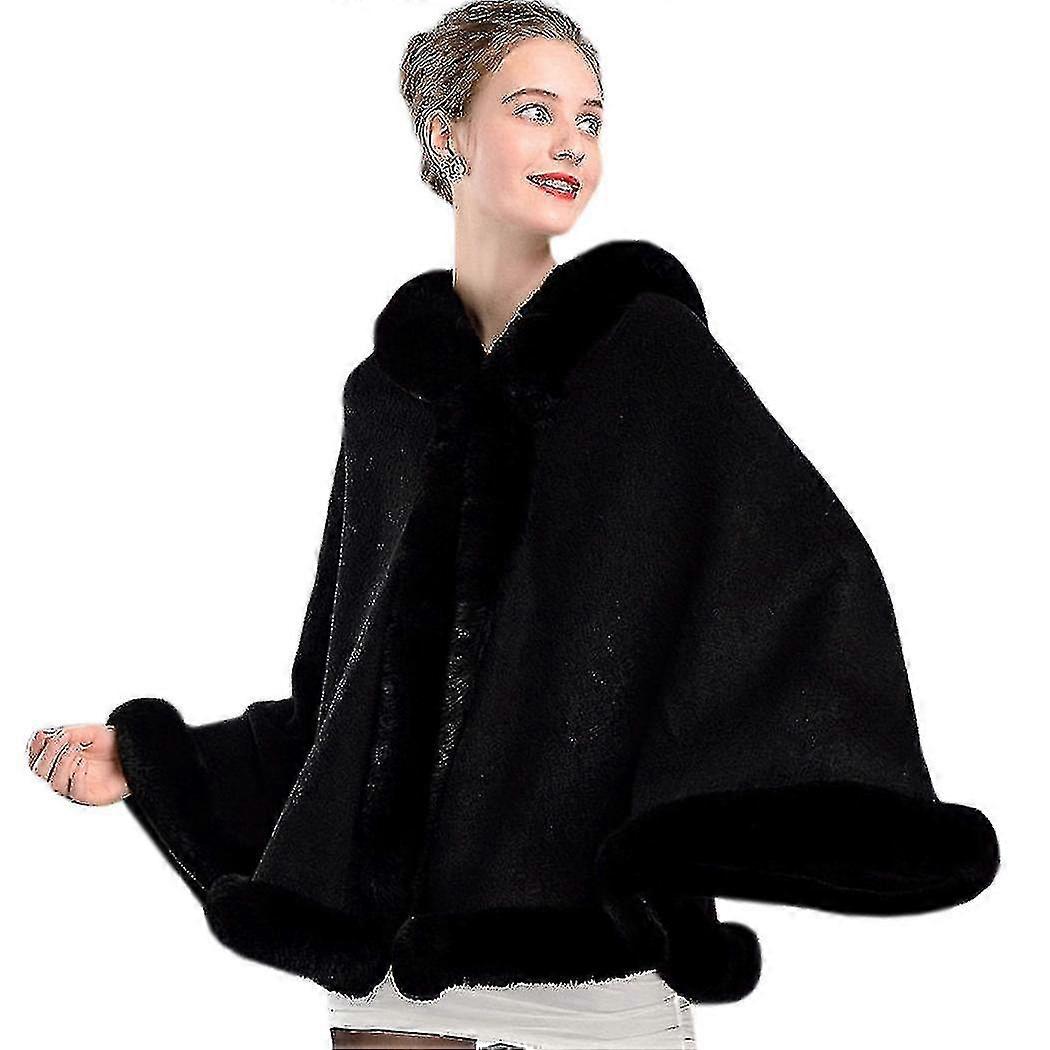 Faux Fur Hooded Casual Warm Jacket