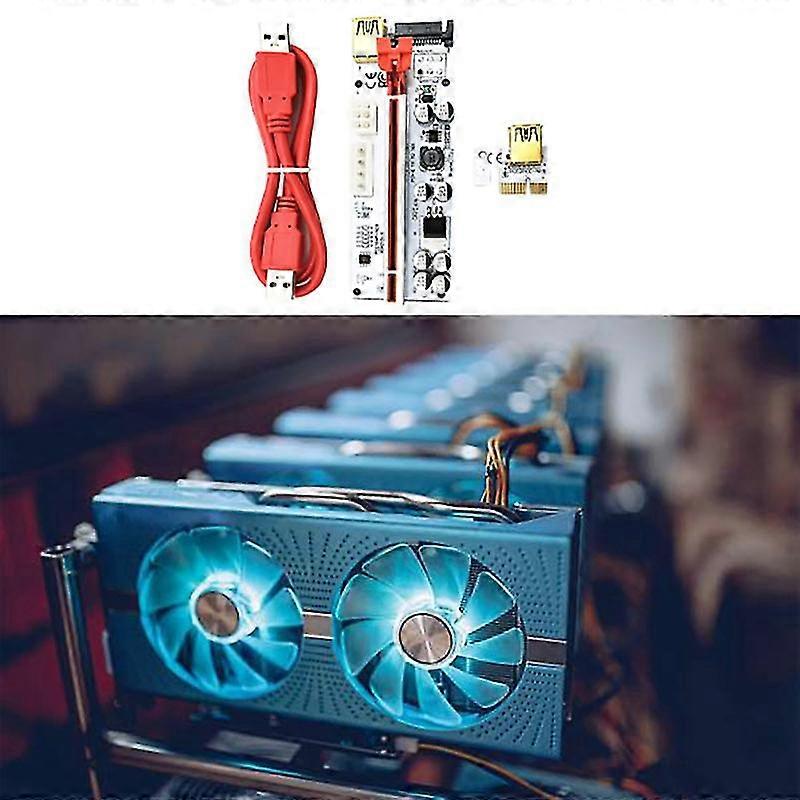 1 Pcs Ver010-x Pcie Riser For Btc Gpu Mining Powered Adapter Card