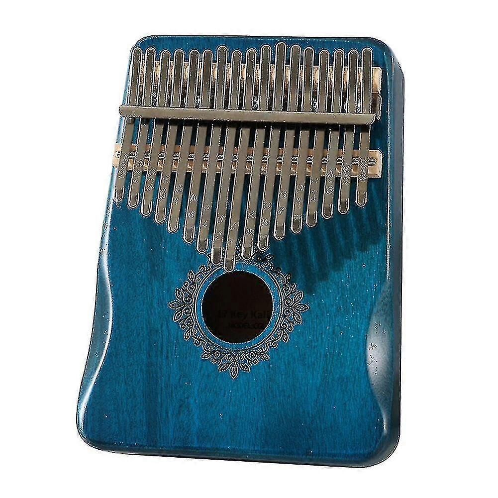 Wooden 17 Key Kalimba Mahogany Thumb Finger Piano Mbira With Tuning Hammer Sticker For Beginners Percussion