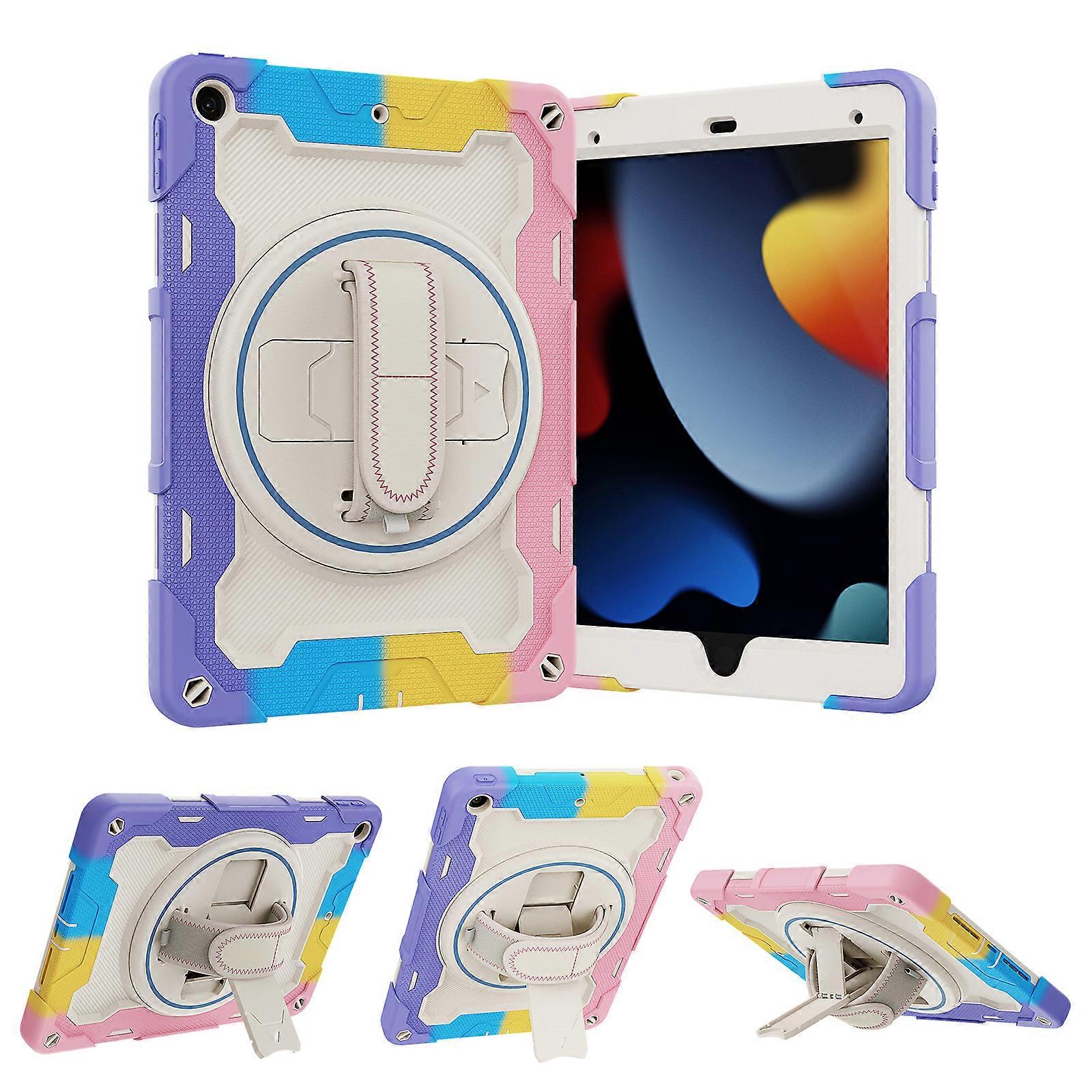 iPad Mini 4/5 Case with Screen Protector 360 Degree Rotating Stand and Hand Strap for iPad Mini 5/4th Generation