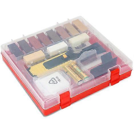 Parquet Floor Repair Kit Set 11x Wax Stick in Different Colors for Laminate Repairs - Scratch Touch-Up Tool