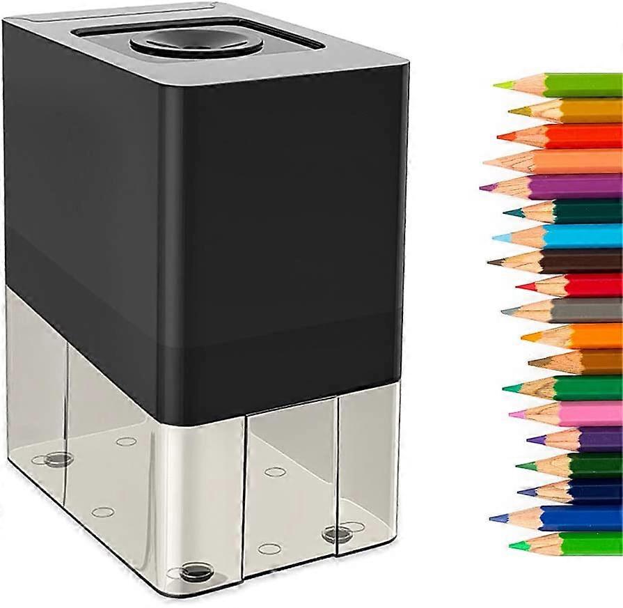 Electric Pencil Sharpener,Automatic Sharpener,Heavy Duty Blade for Fast Sharpen,Auto Stop,for No.2/Colored Pencil,with AC Power Adapter & Cleaning Bru
