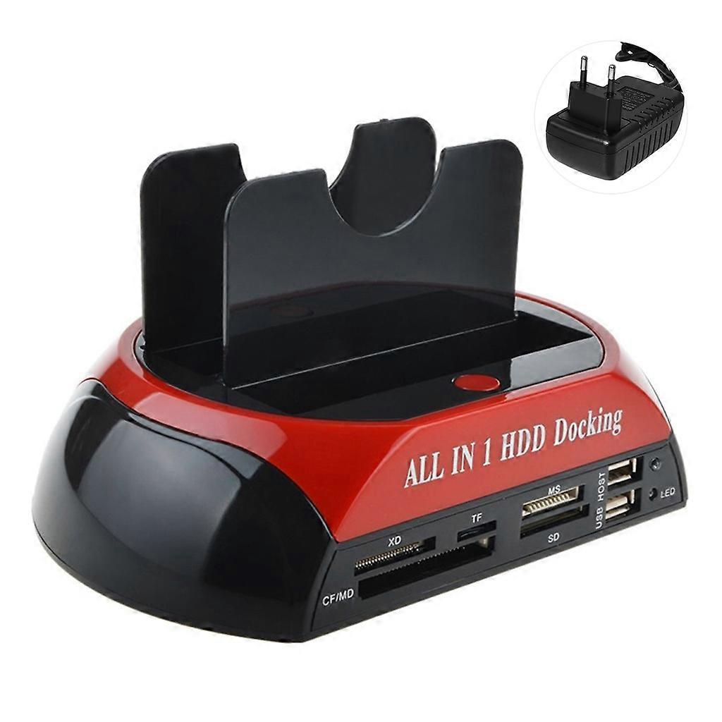 Hard Drive Docking Station USB2.0 to 2.5 3.5in SATA IDE External HDD Enclosure