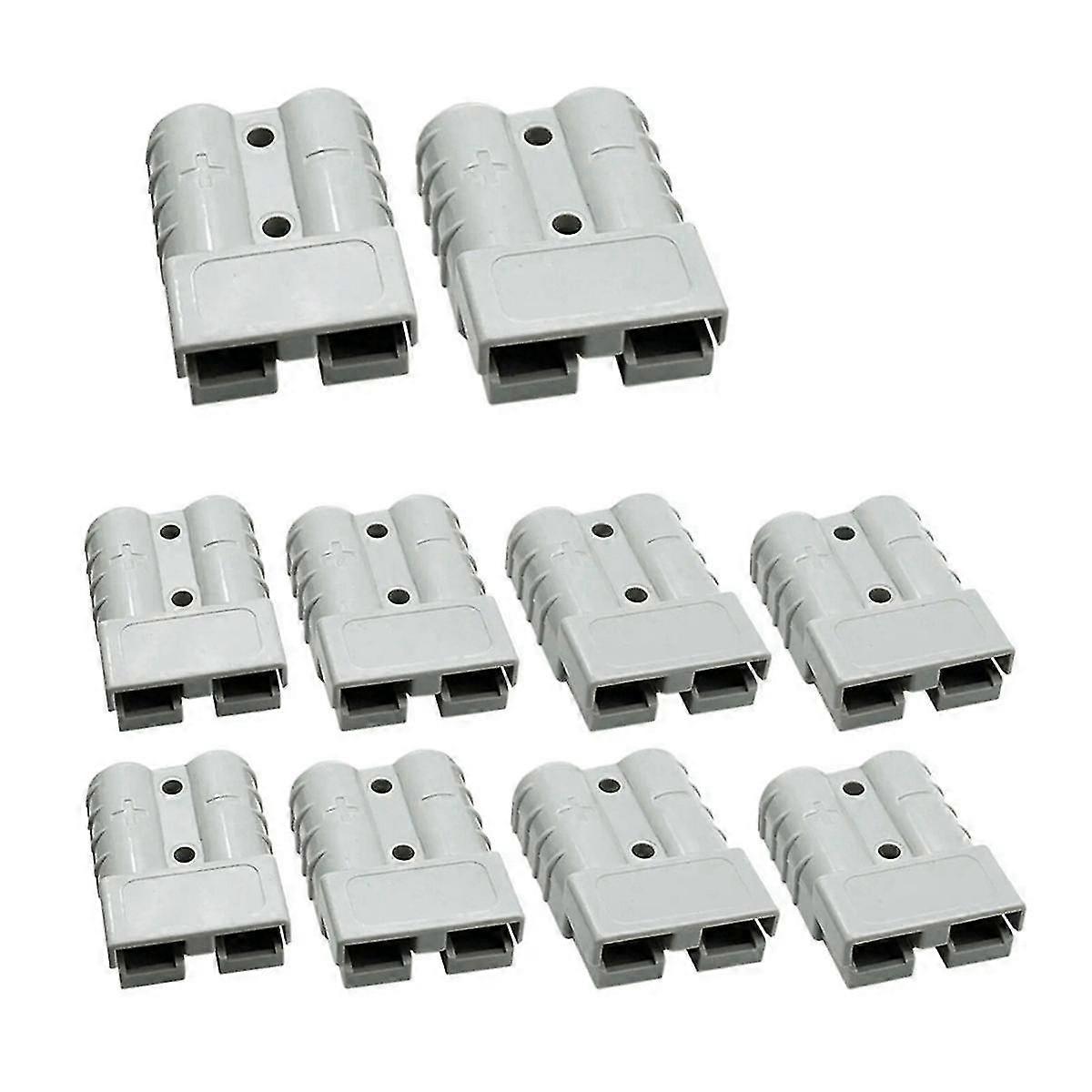 10pcs Anderson Style Plug Connector 120a With Anderson Handle Forklift Battery Charging Quick Conne
