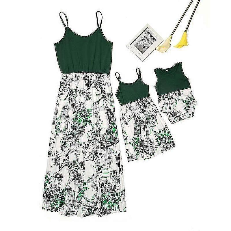 Herbst Mutter und Tochter, weiches langes Kleid