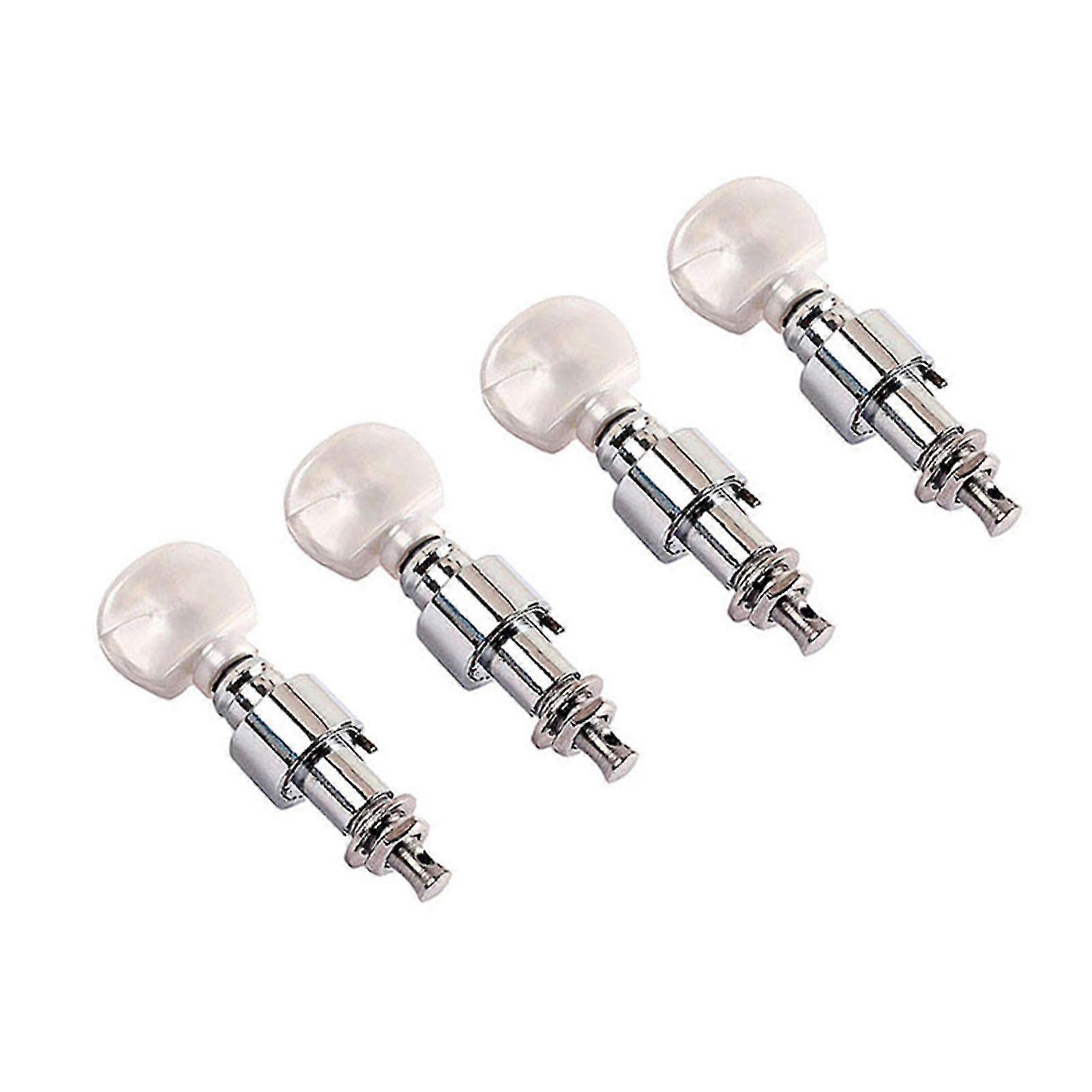 4pcs Chrome String Banjo Geared Machine Head Wire Head Geared Accessories
