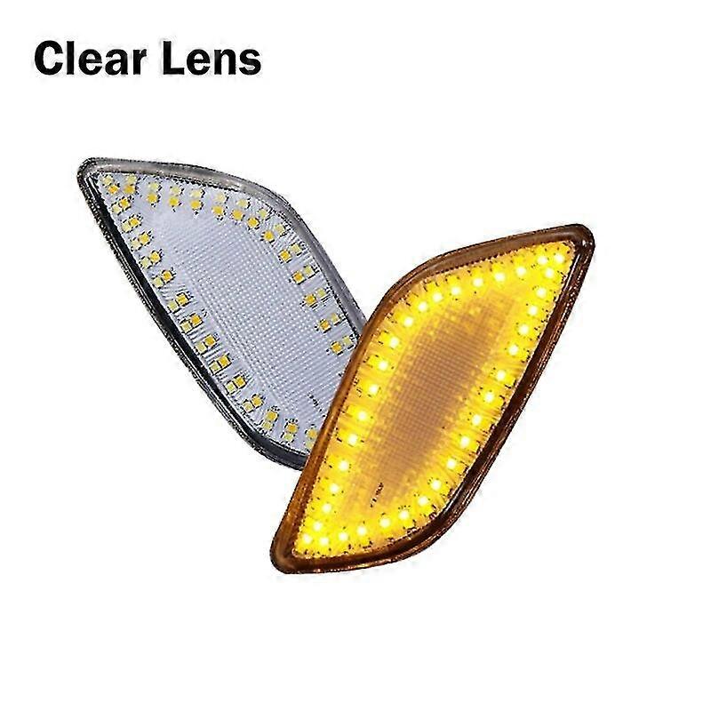 Switchback Amber LED Front Side Marker Turn Signal Light with White DRL Driving Lights For 2002-2003 Subaru Impreza RS TS WRX