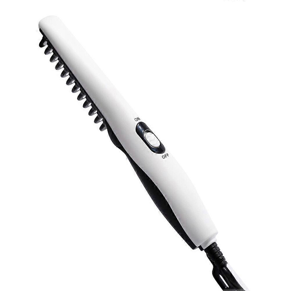 1PC Beard Hair Straightener Portable Straight Beard Comb Multi-purpose Hair Straightening Comb Electric Hairdressing Comb for Salon Home Man Use with 