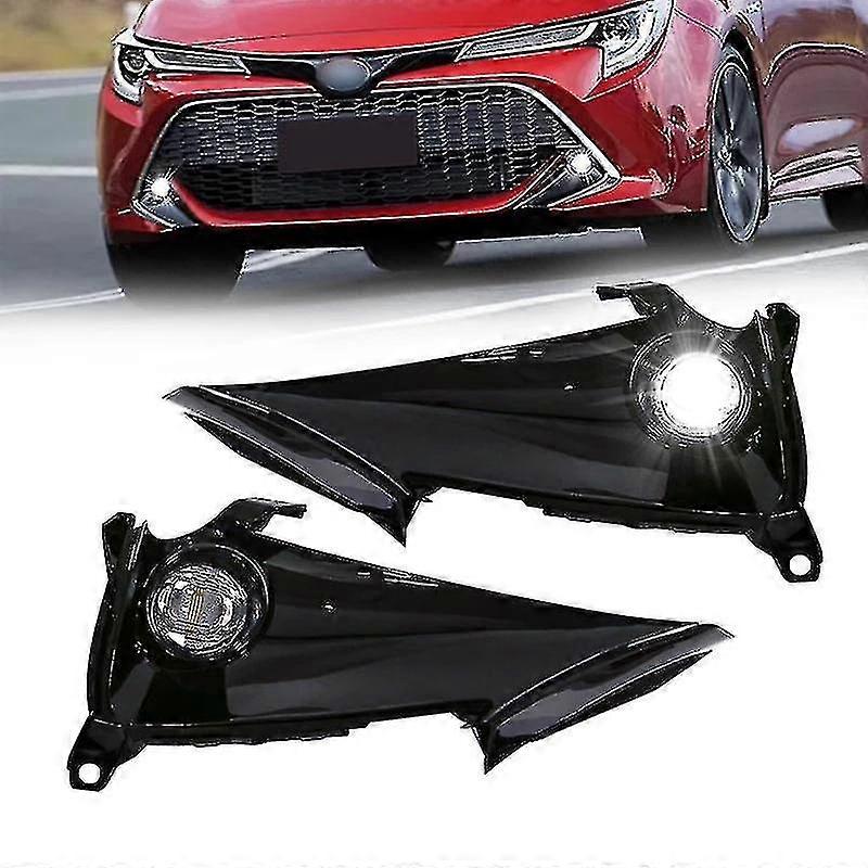 Led Drl Daytime Running Lamp Fog Light For Toyota Corolla Hatchback 2019 2020 2021 4 Doors Wires Switch Relay Waterproof
