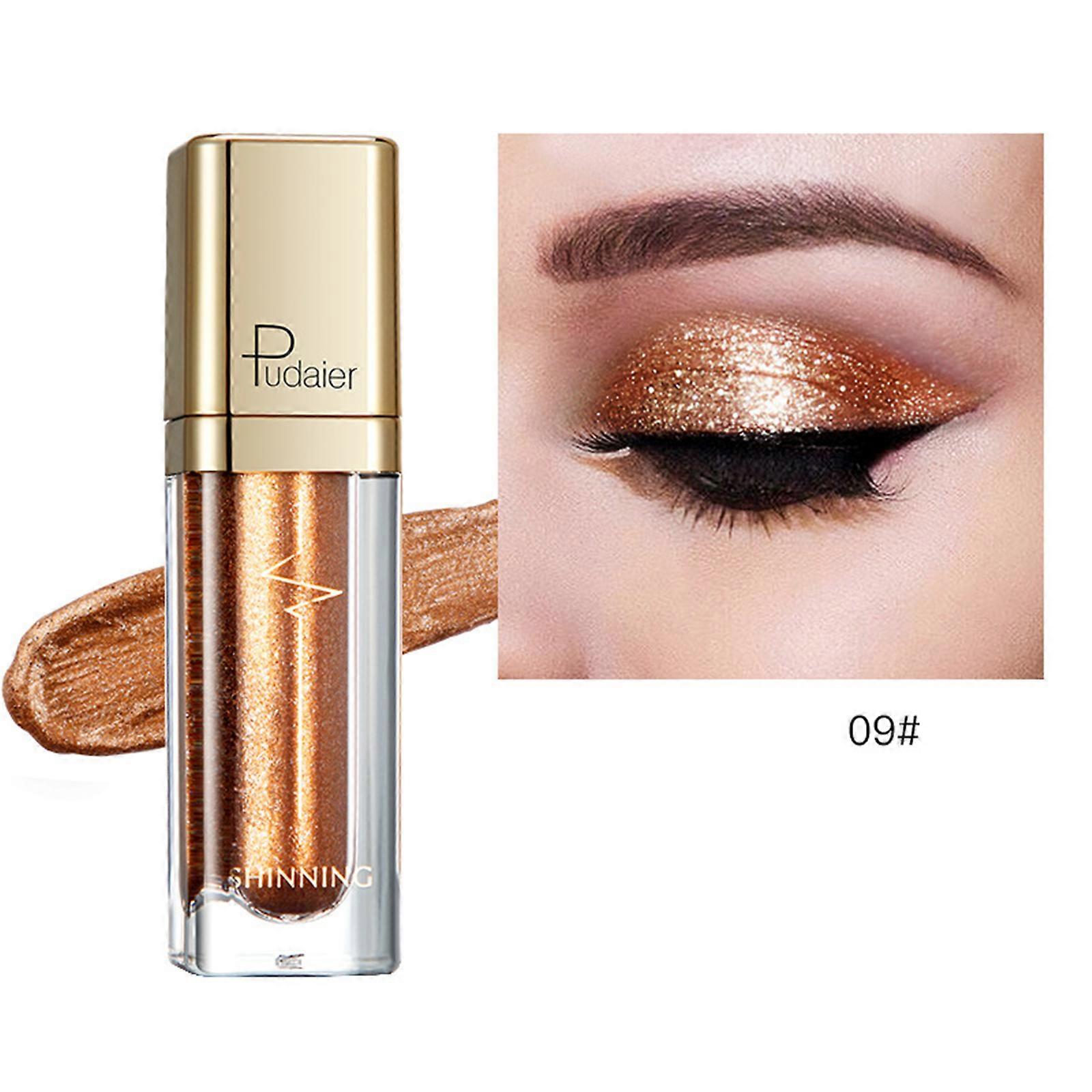 Pudaier Liquid Eye Shadow Shimmer Glitter Eyeshadow Highlighter Makeup Tool