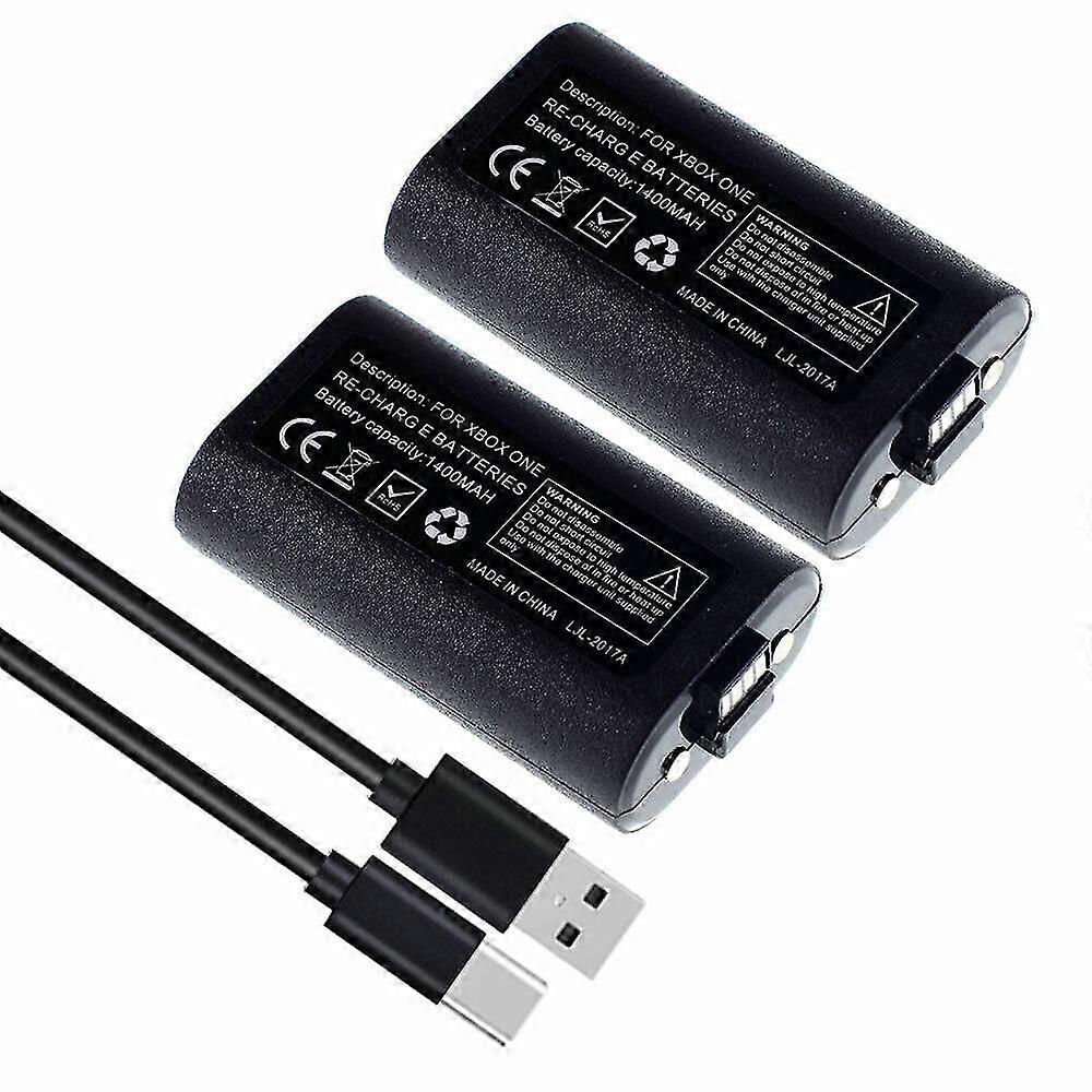 Rechargeable Battery 2 Pack Compatible Xbox Series X/s Wireless Controller With Usb-c