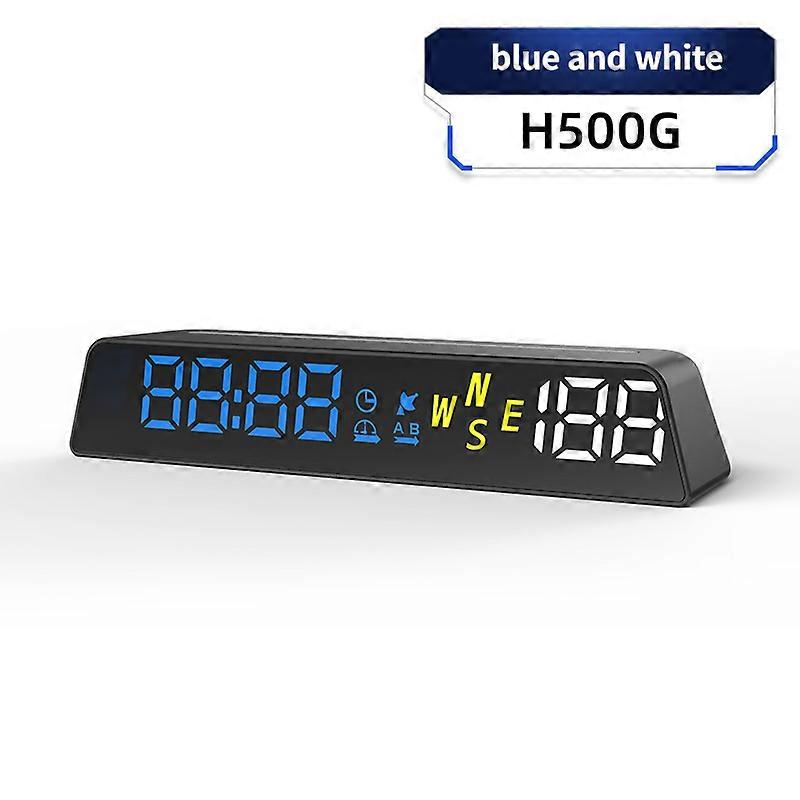 HUD Head Up Display High Definition Vehicle Code Meter Altimeter GPS Beidou USB Power Plug and Play Onboard Start and Stop H500G
